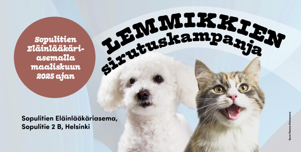 Lemmikkien sirutuskampanja maaliskuun 2025 ajan